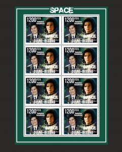 Stamps. Space, Famous cosmonauts Guinea - Bissau 2021 year , 6 sheet perforated