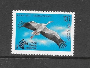 BIRDS - RUSSIA #B179 STORK MNH