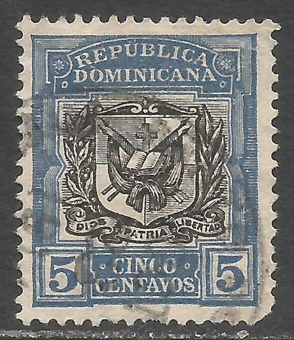DOMINICAN REPUBLIC 175 VFU ARMS I136-3