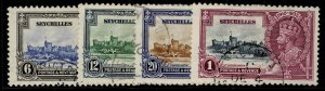 Seychelles GV SG128-131, 1935 Silver Jubilee Set, Used Cat-