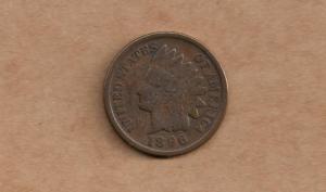 1896 Indian Head Penny, Circulated