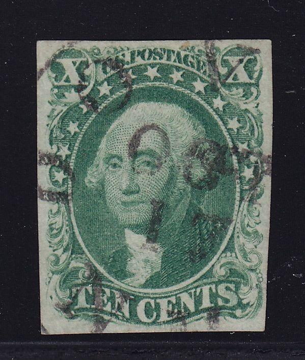 15 VF+ used neat cancel with nice color cv $ 175 ! see pic !