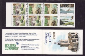 Guernsey-Sc#374a- id7-unused NH booklet-Scenes-1987-9-