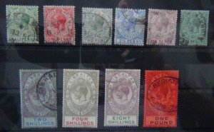 Gibraltar 1912 - 1924 set to £1 Used