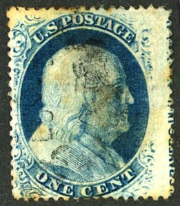 U.S. #24 USED THIN YELLOWING