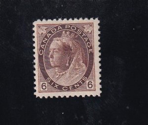 CANADA # 80 VF-MNH Q/VICTORIA 6cts NUMERAL JUBILEE ISSUE CAT VALUE $900 (6CTNUM)