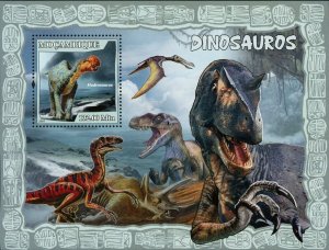 Dinosaurs Stamp Hadrosaurus Prehistoric Animal S/S MNH #2976 / Bl.219