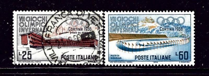 Italy 707-08 Used 1956 Olympic issues