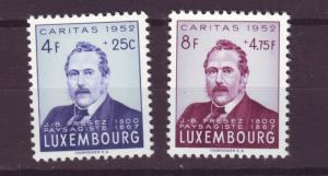 J19011 Jlstamps 1952 luxembourg hv,s of set mh #b172-3 fresez