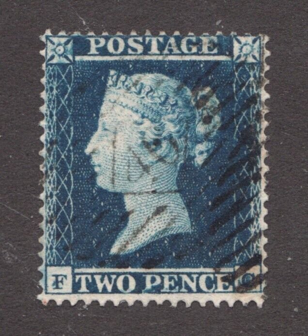 1854 Great Britain Sc #10 (watermark 18) Two Pence, Queen Victoria - Used Cv$110