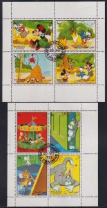 SHARJAH M#1083-90 CPL MNH SET of  8 BLKS of 4,ALL DIFFERENT DISNEY, UNAUTHORIZED