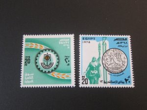 Egypt 1978 Sc 1072,1076 sets MNH