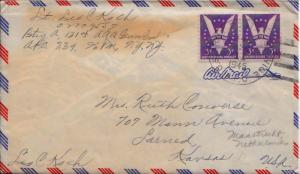 United States A.P.O.'s 3c Win the War (2) 1945 U.S. Army Postal Service A.P.O...