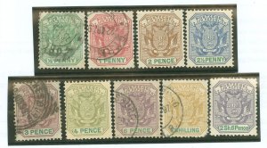 Transvaal #166-174 Used Single (Complete Set)