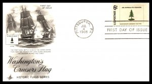 US 1345-1354 Flags Artcraft Set of Ten U/A FDC