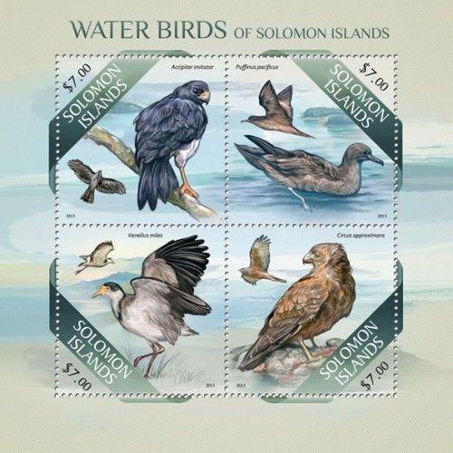 Water Birds Vögel Animals Marine Fauna Solomon Islands MNH stamp set