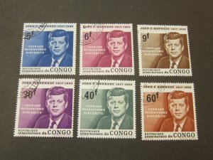 Congo 1964 Sc 514-9 CTO set FU