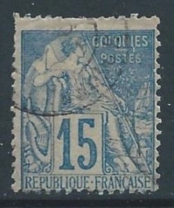 French Colonies #51 Used 15c Commerce