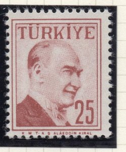 Turkey 1957-58 Early Issue Fine Mint Hinged 25p. NW-17664