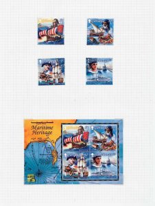 GIBRALTAR 1999 Definitives ships birds to 5 Pounds sheets Used(85+)RAZ729