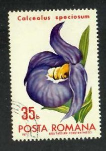 Romania; Scott 2250; 1971; Precanceled; NH; Flowers