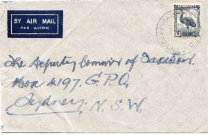 PAPUA NEW GUINEA cover postmark Madang on Australia stamp _ airmail to Sydney