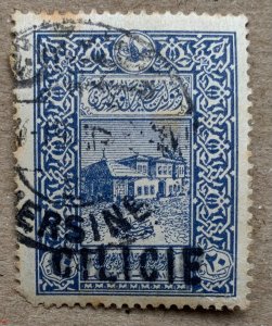 Cilicia 1919 Type 1 overprint on 1916 20pa, used. See note. Scott 10, CV $7.25