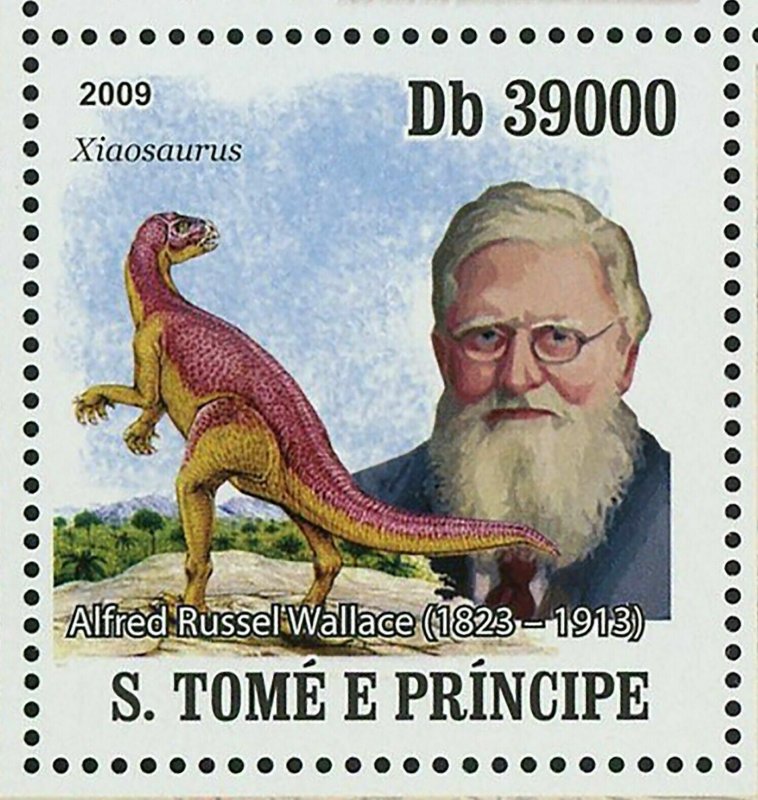 Dinosaurs Stamp Alfred Russel Wallace Pterodaustro Xiaosaurus S/S MNH #4130-4133 