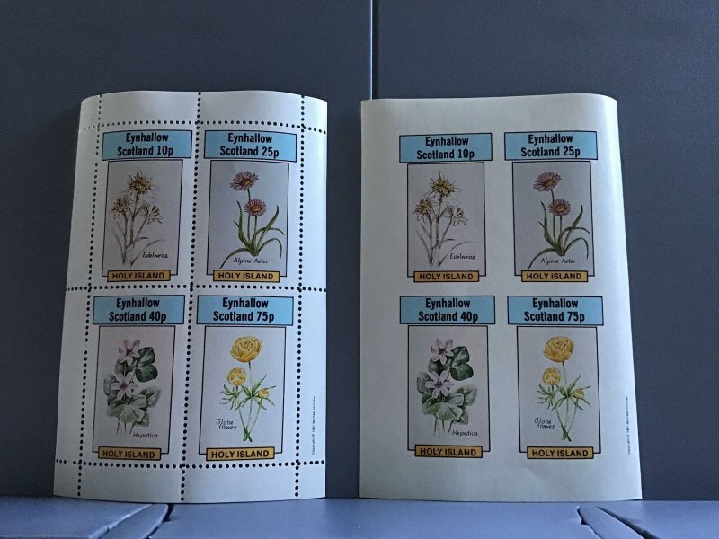 Holy Island Eynhallow Scotland Flowers plants Globe Flower  MNH stamps  R24124