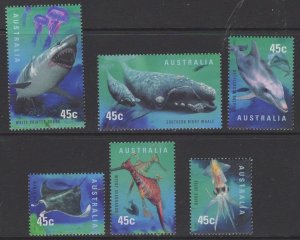 AUSTRALIA SG1822/7 1998 YEAR OF THE OCEAN MNH