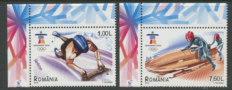 Romania 2010 Winter Olympics set Sc# 5149-52 NH