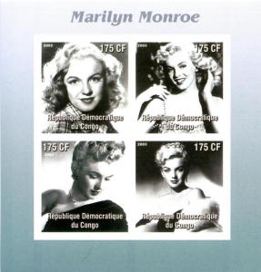 CONGO SHEET IMPERF MARILYN MONROE