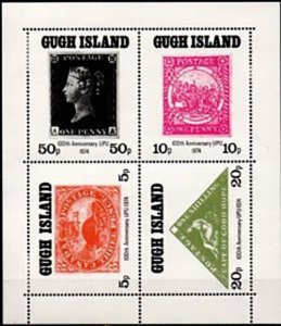 Gugh Island local 1974 100th Anniversary Universal Postal Union ‘UPU’ block of 4