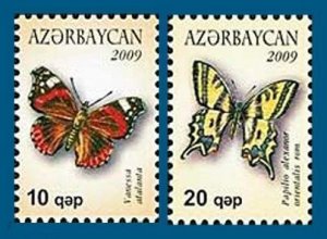 2009 Azerbaijan 765-766 Butterflies