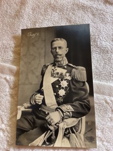 1910-SWEDEN.GUSTAF V-PHOTO-POSTCARD.