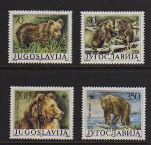 Yugoslavia 1988 Sc 1880-1883 WWF set MNH