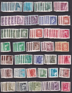 Hungary 1950-79 Approximately 93 All Different Wholesale Multiples Stamps Used