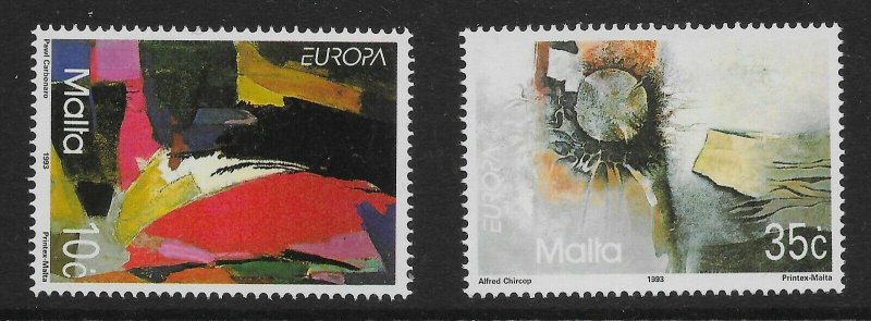 MALTA SG938/9 1993 EUROPA SET MNH