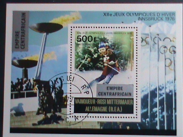 CENTRAL AFRICA-1976- WINTER OLYMPIC GAMES INNSBRUCK'76- CTO S/S VERY FINE