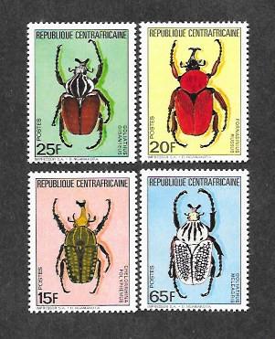 Central African Republic 706-709 Fauna Insects Mint NH MNH!
