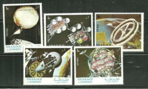 Sharjah MNH Set Of Space Exploration