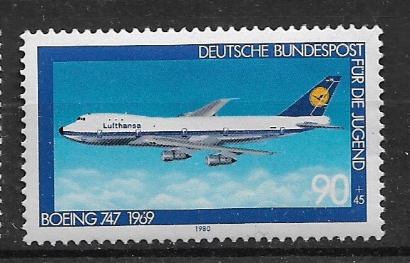 1980 Germany B573 Boeing 747 MNH