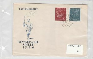 german democratic republic 1956 stamps cover ref 19198