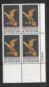 #1344 MNH Plate Block