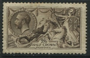 KGV 1918 2/6d Bradbury Seahorse VF mint o.g. hinged (39)