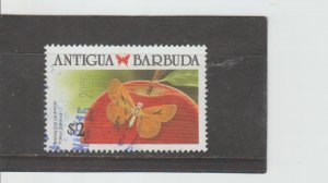 Antigua and Barbuda  Scott#  1159  Used  (1988 Baracoa Skipper Butterfly)