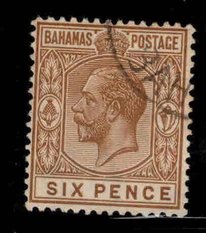 BAHAMAS Scott 79 Six Pence KGV stamp wmk 4