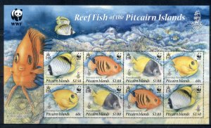 Pitcairn Is 2010 WWF Reef Fishes of Pitcairn Islands MS MUH