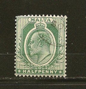 Malta 21 King Edward VII Used