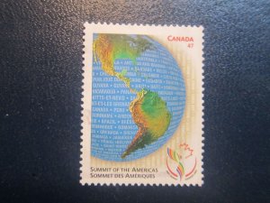 Canada # 1902  Summit Of The Americas Nice stamps  {ca1031}